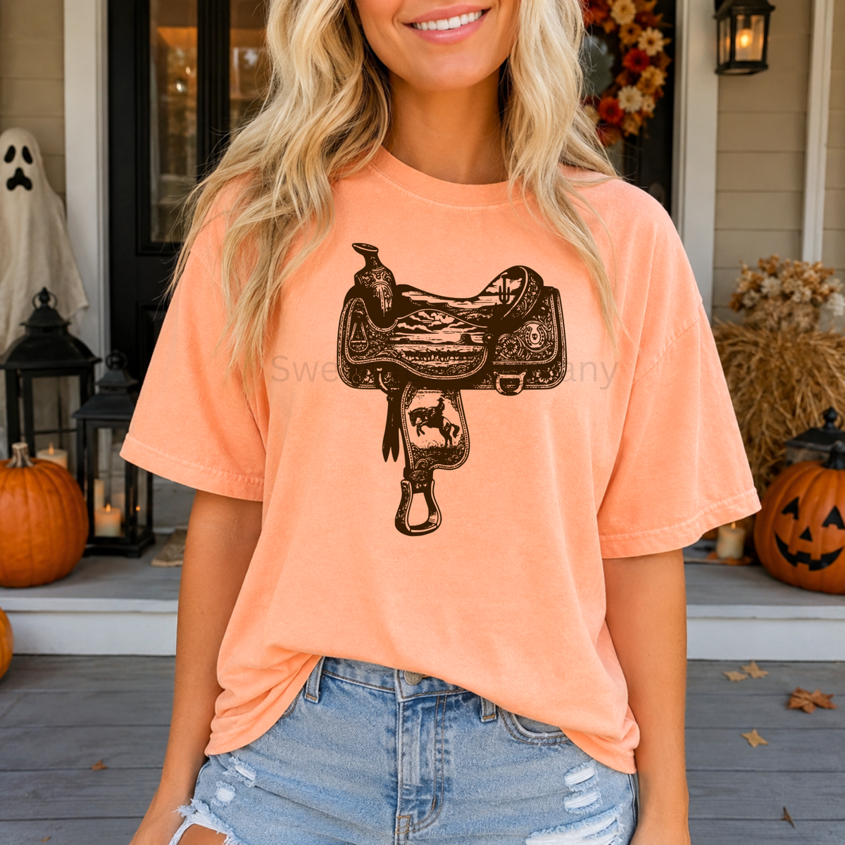 Vintage Western Saddle Graphic Tee