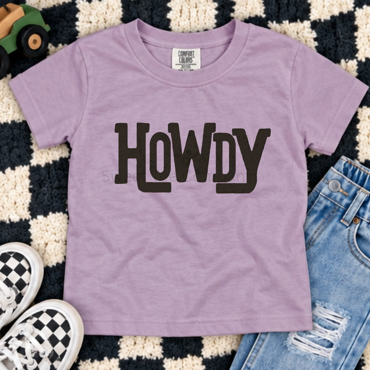 Howdy Retro Western Youth Tee
