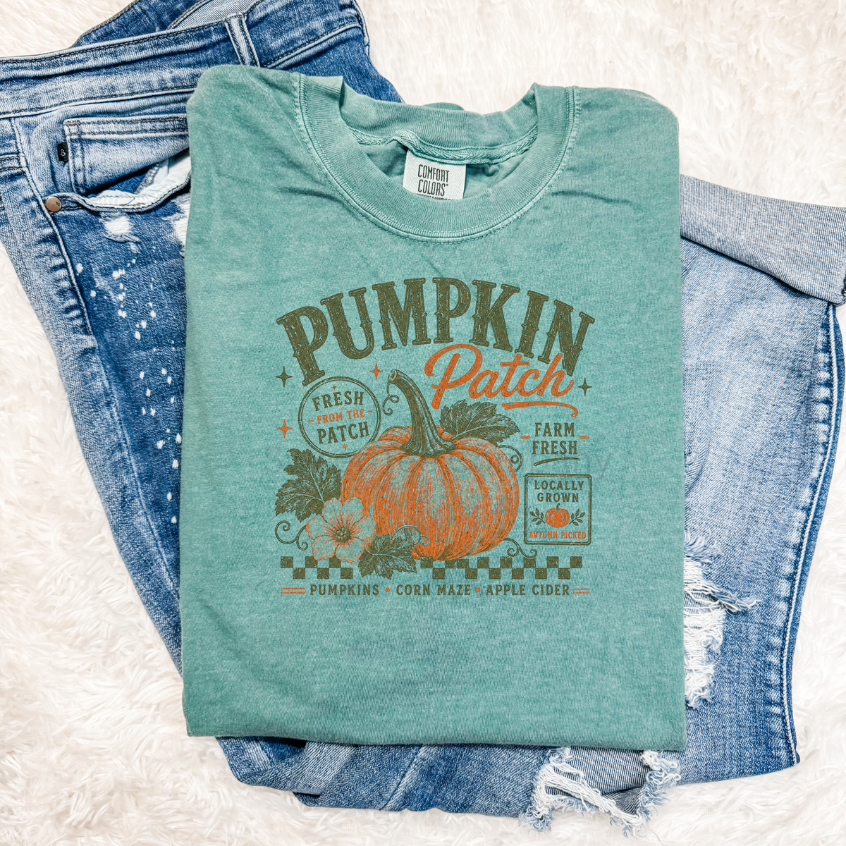 Vintage Pumpkin Patch Fall Graphic Tee
