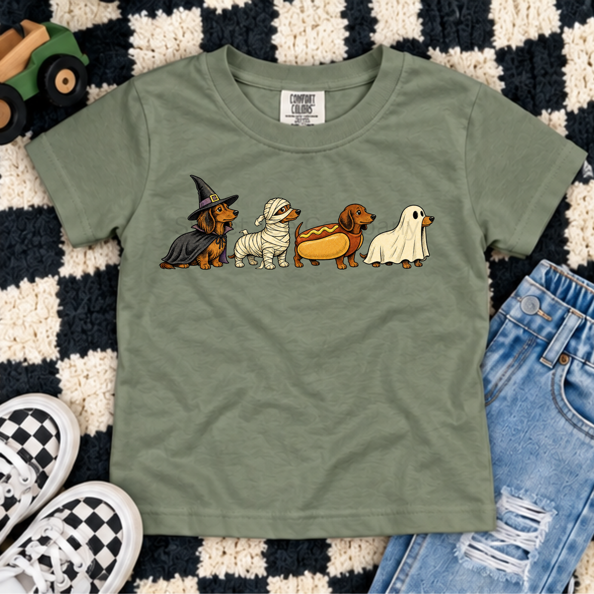 Kids’ Halloween Dachshund Costume Shirt