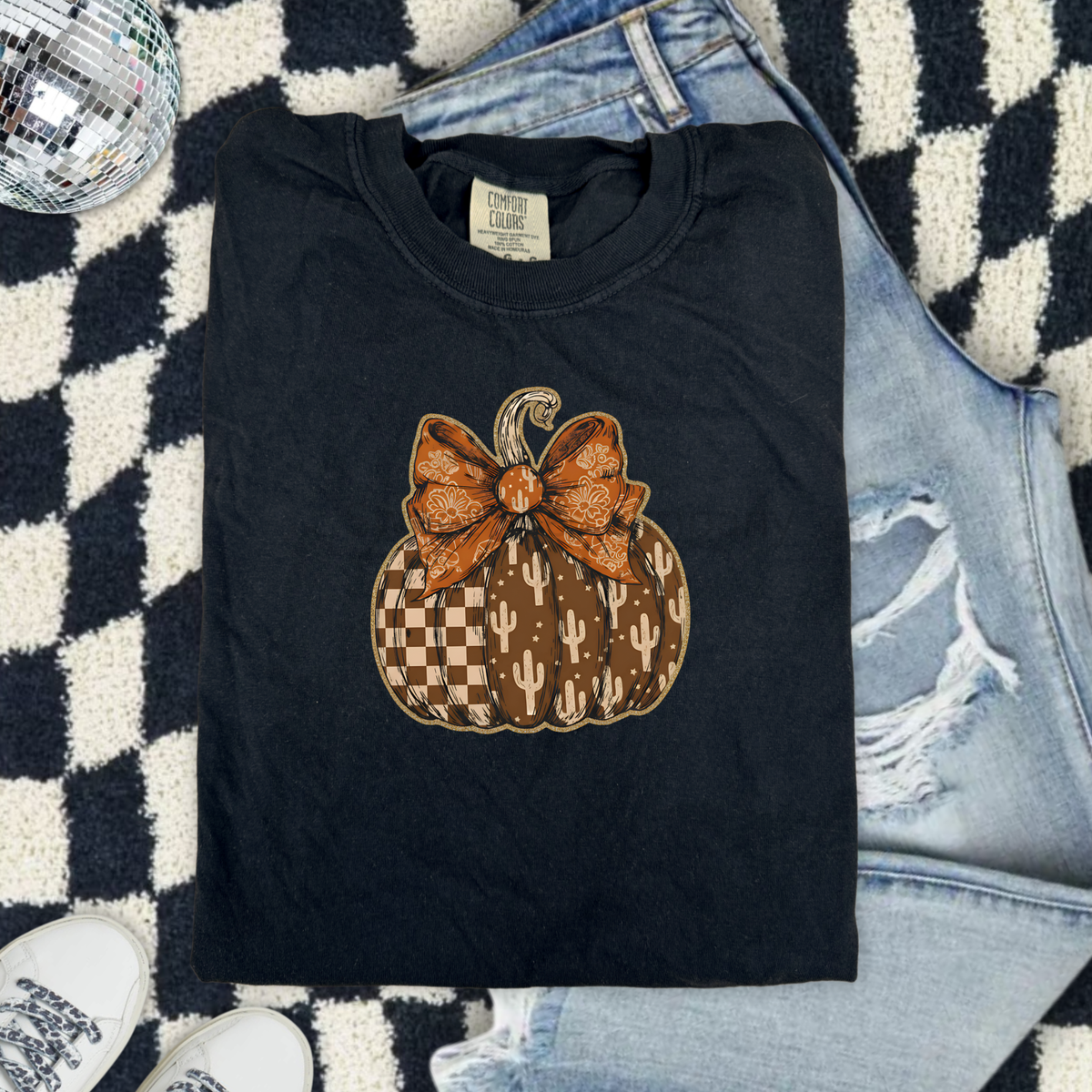 Western Cactus Pumpkin Graphic Tee