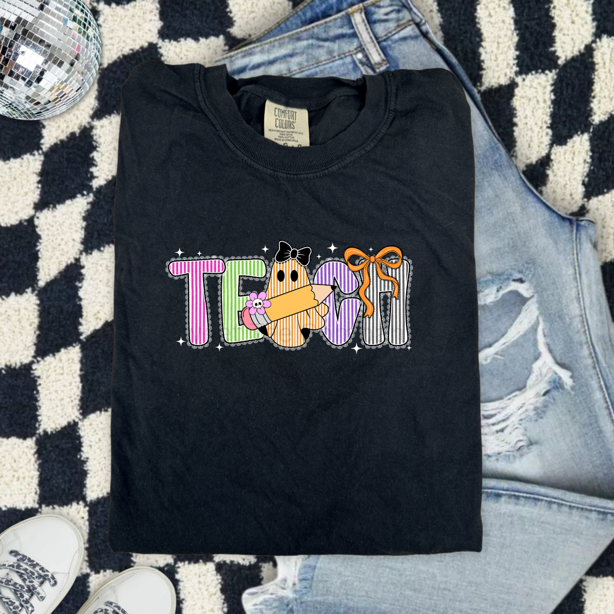Personalized Halloween Teacher Graphic Tee