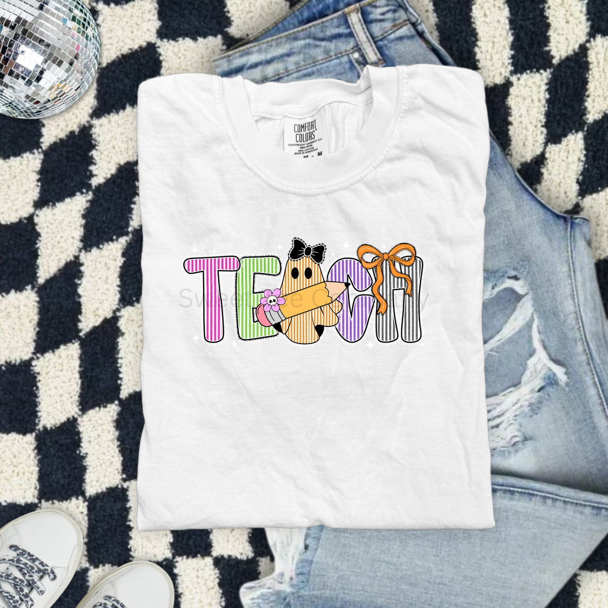 Personalized Halloween Teacher Graphic Tee