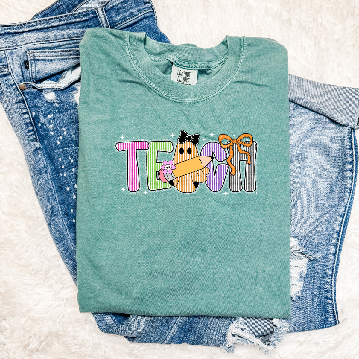 Personalized Halloween Teacher Graphic Tee