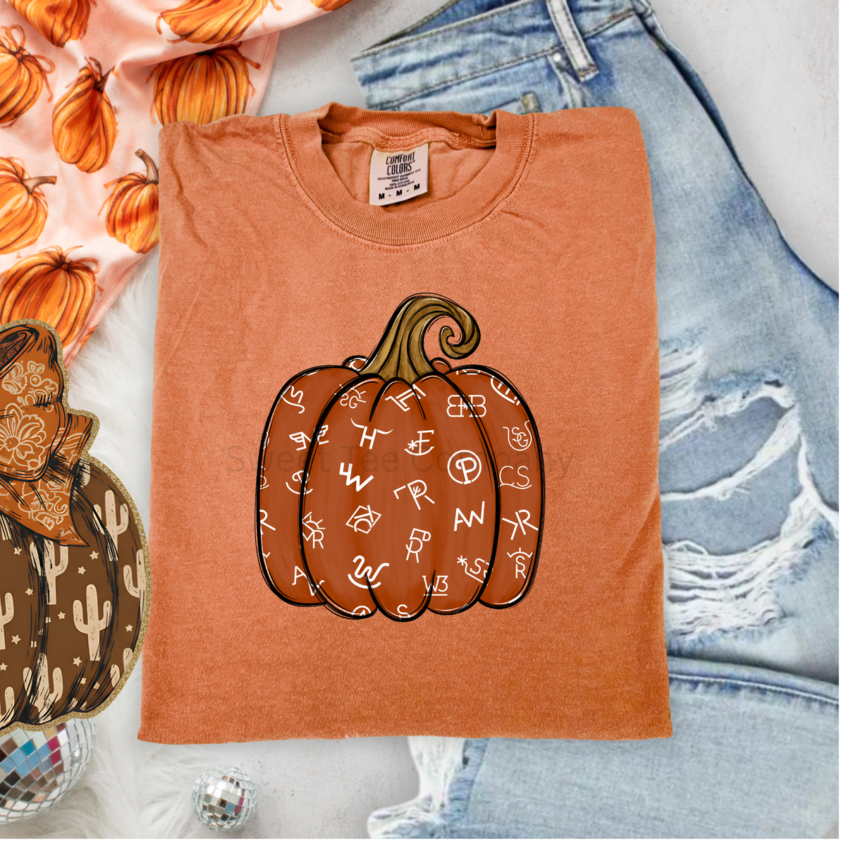 Western Cattle Brands Pumpkin Graphic Tee