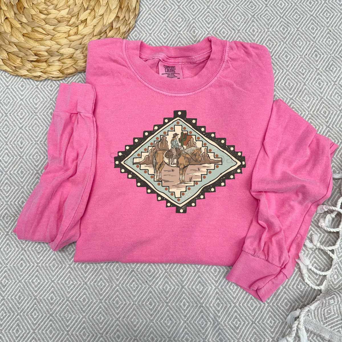Desert Cowgirl Western Horse Graphic Tee