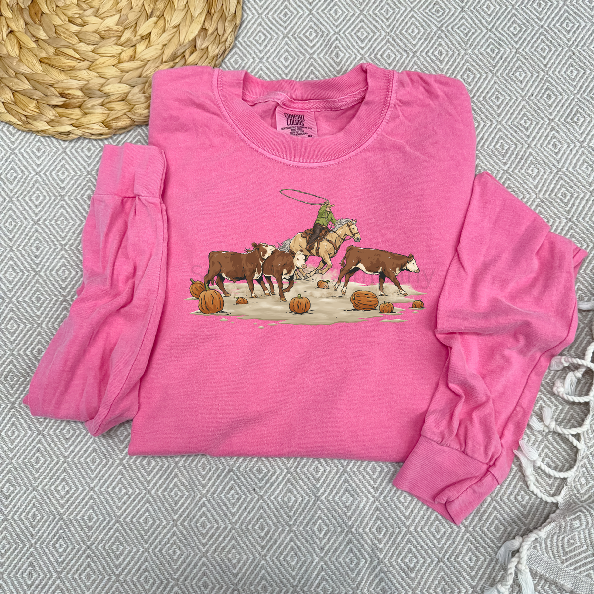 Fall Roundup Cowboy Western Graphic Tee