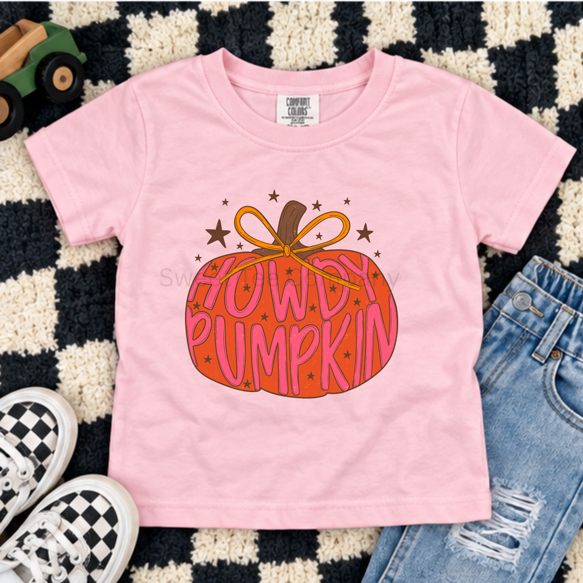 Howdy Pumpkin Western Fall Youth Tee