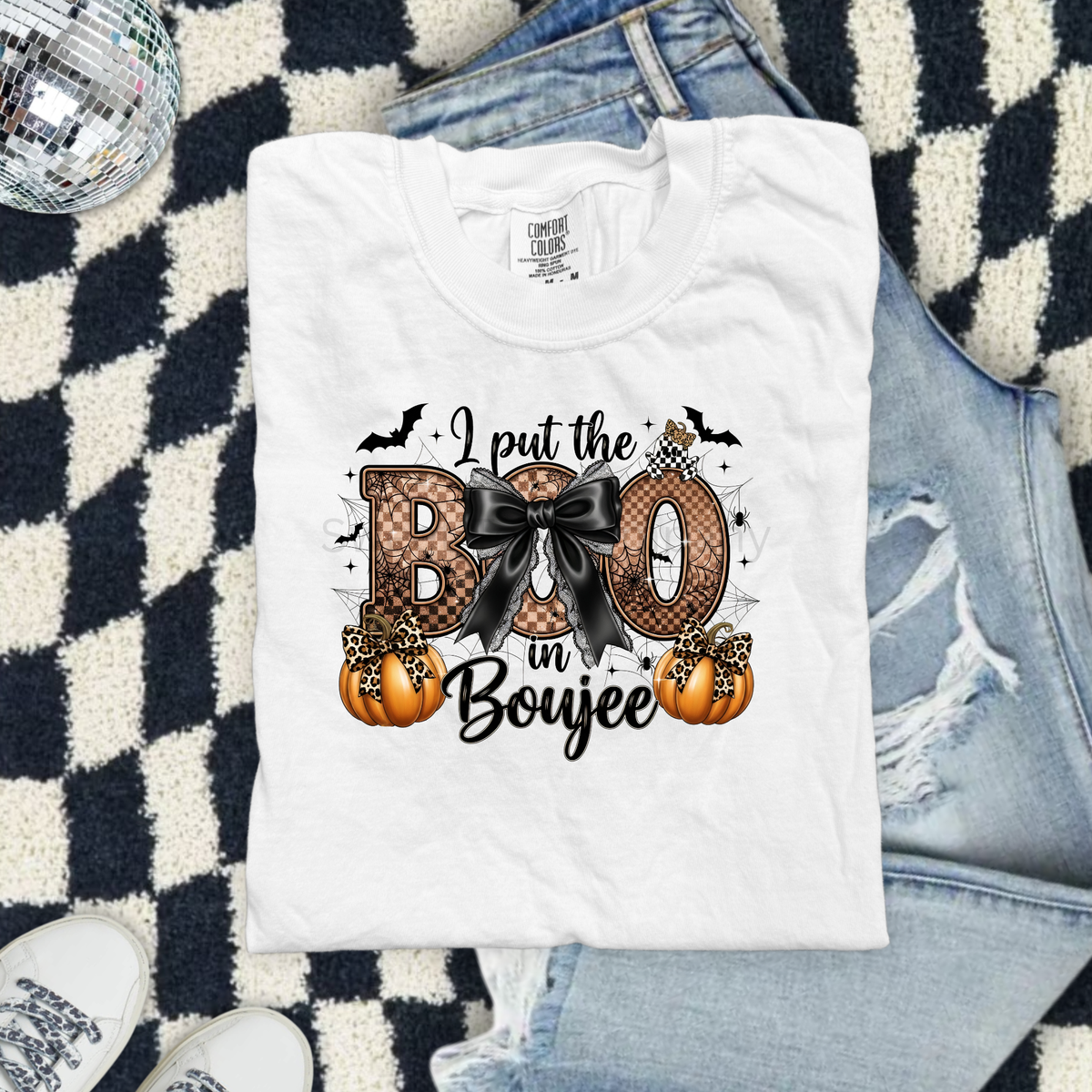 Put the Boo in Boujee Halloween Graphic Tee