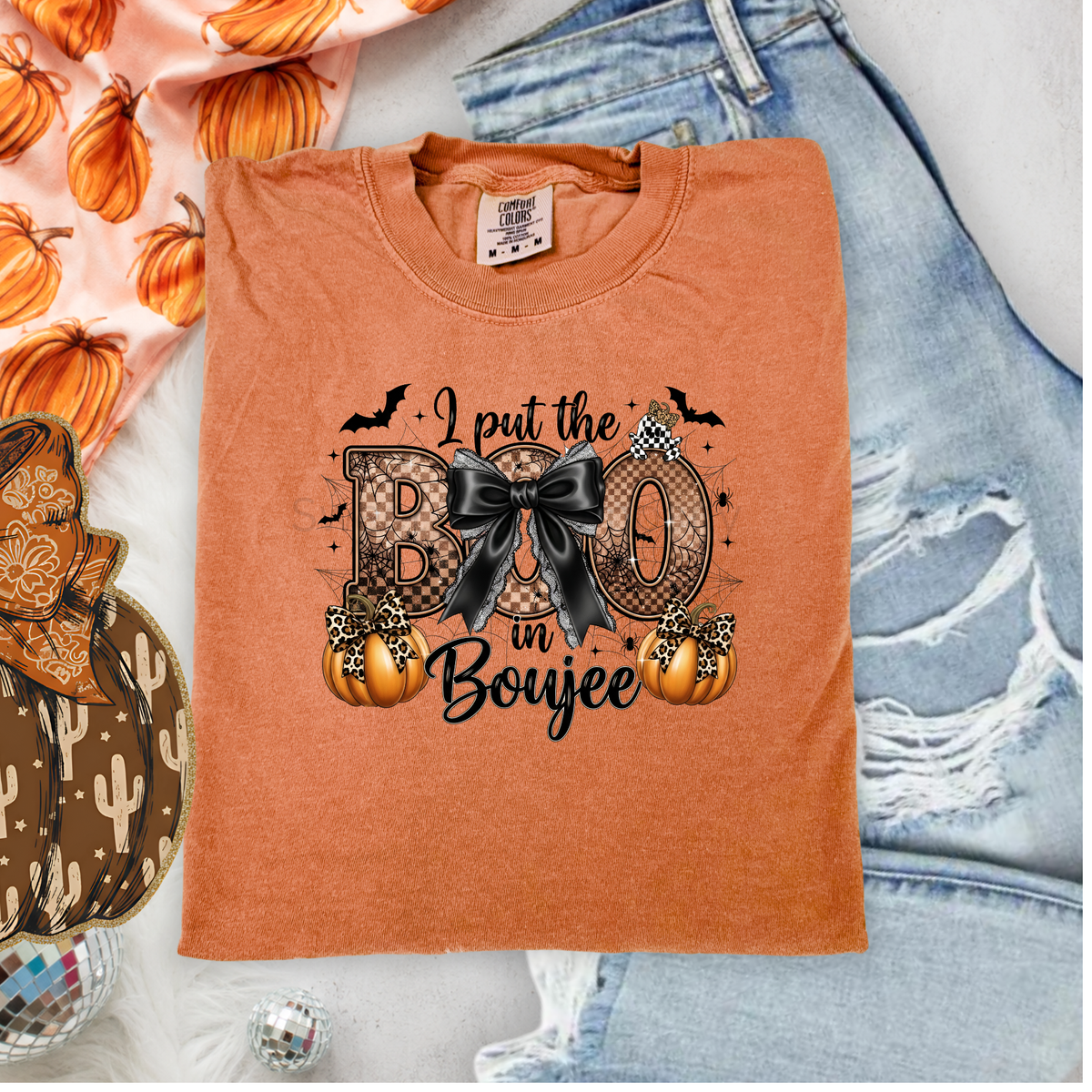 Put the Boo in Boujee Halloween Graphic Tee