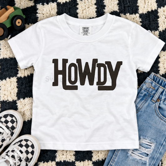 Howdy Retro Western Youth Tee