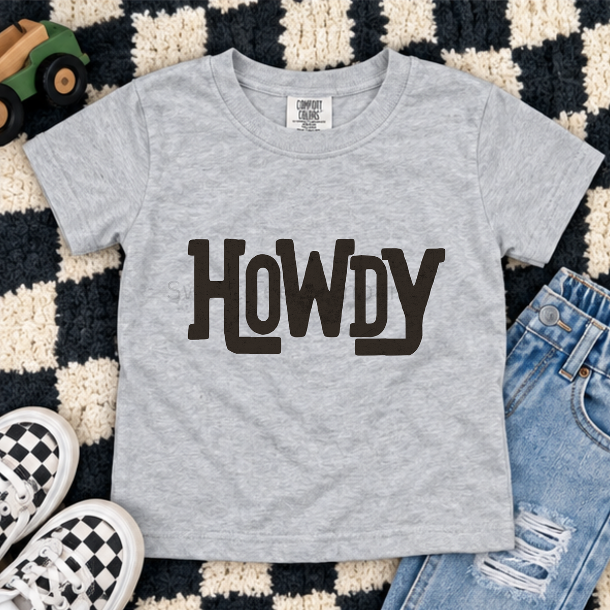 Howdy Retro Western Youth Tee