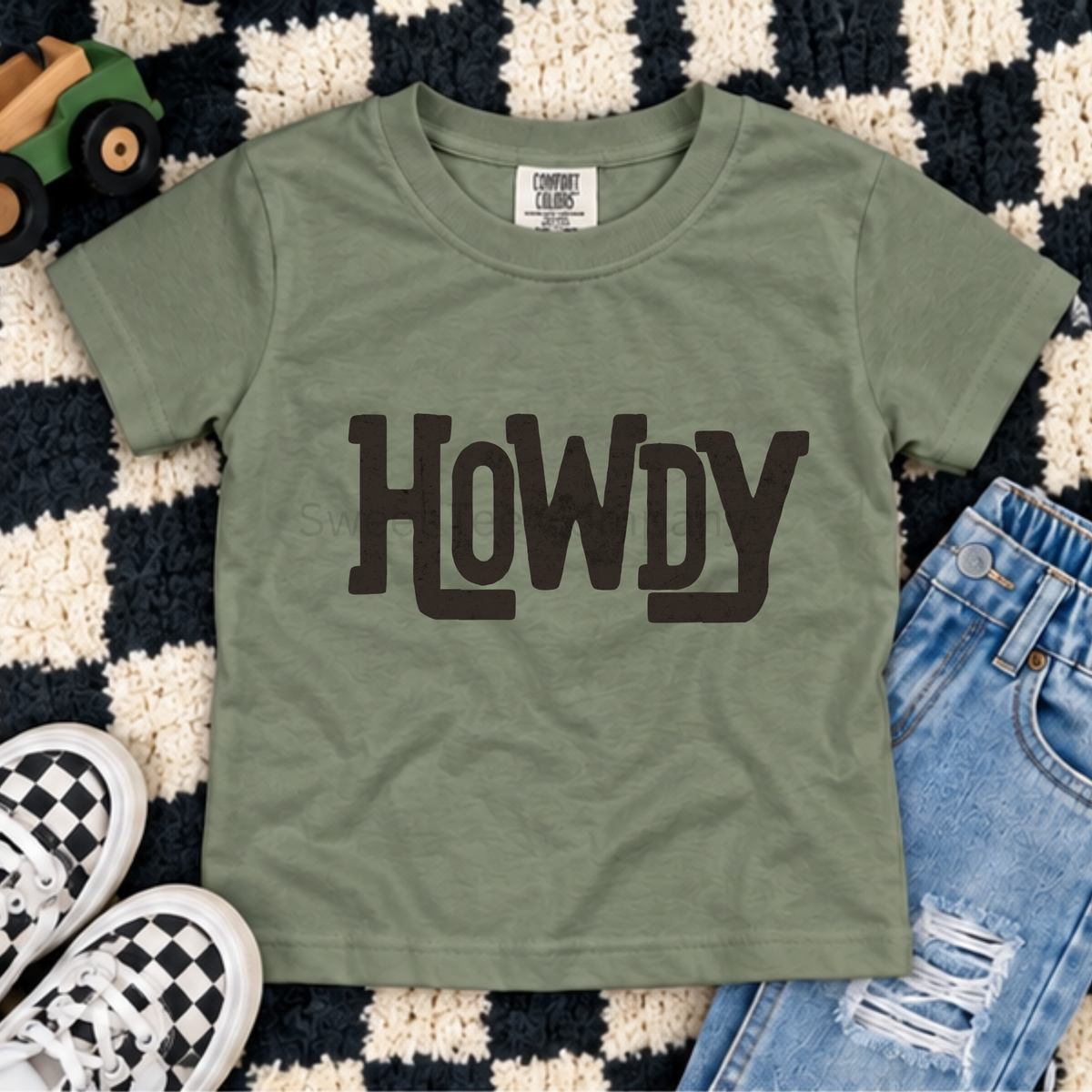 Howdy Retro Western Youth Tee
