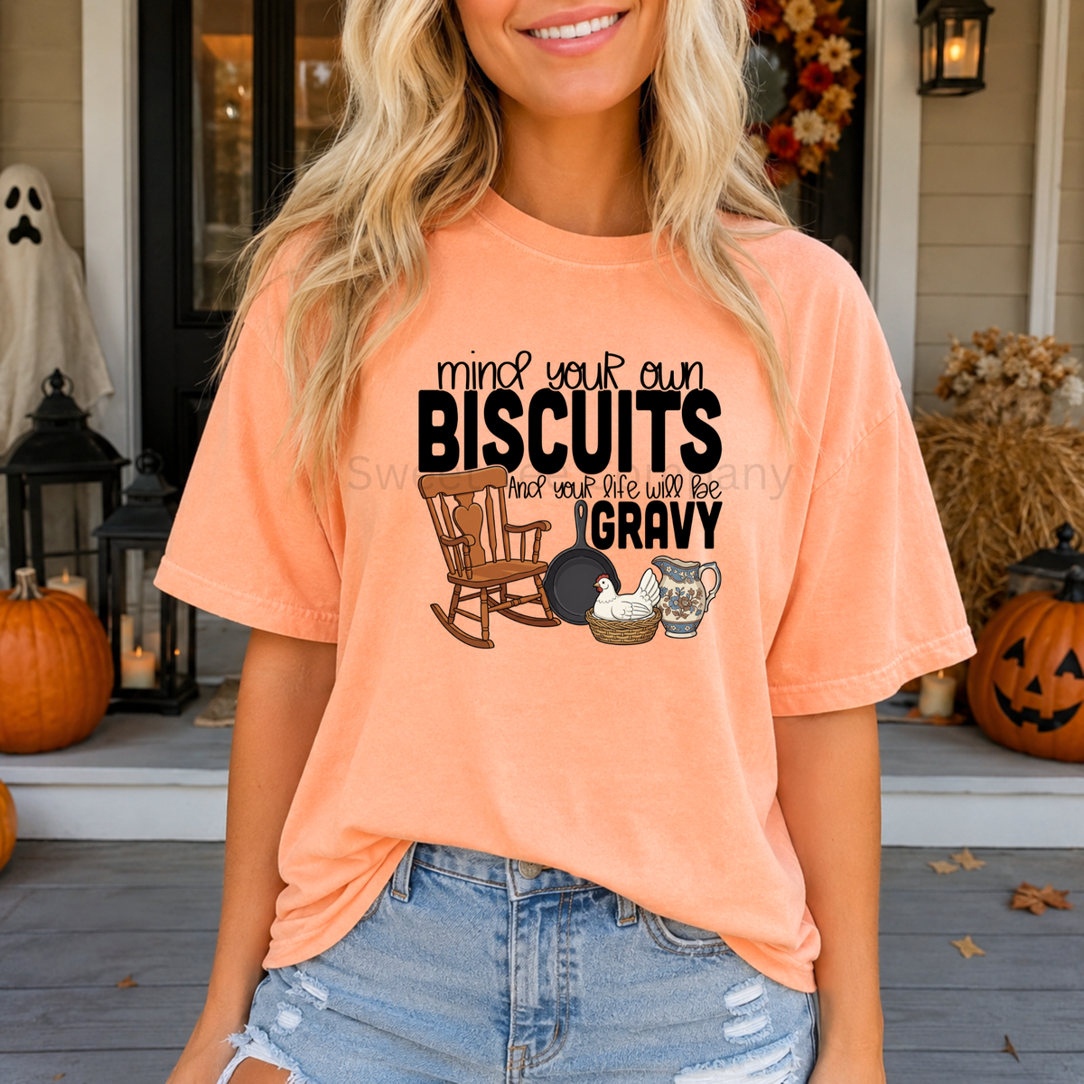 Mind Your Own Biscuits & Gravy Southern Graphic Tee