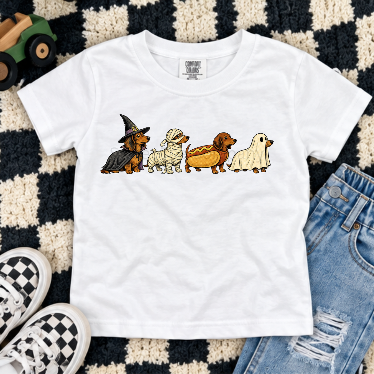 Kids’ Halloween Dachshund Costume Shirt