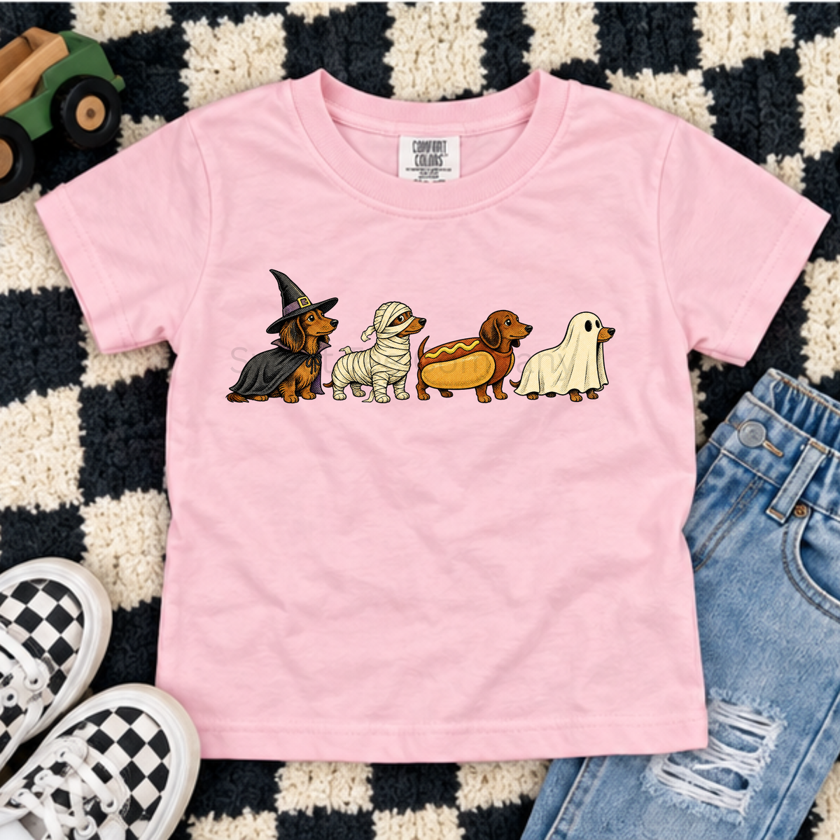 Kids’ Halloween Dachshund Costume Shirt