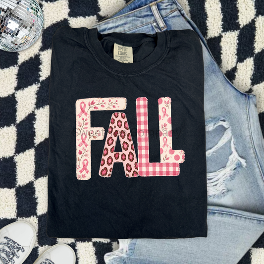 Fall Patchwork Breast Cancer Awareness